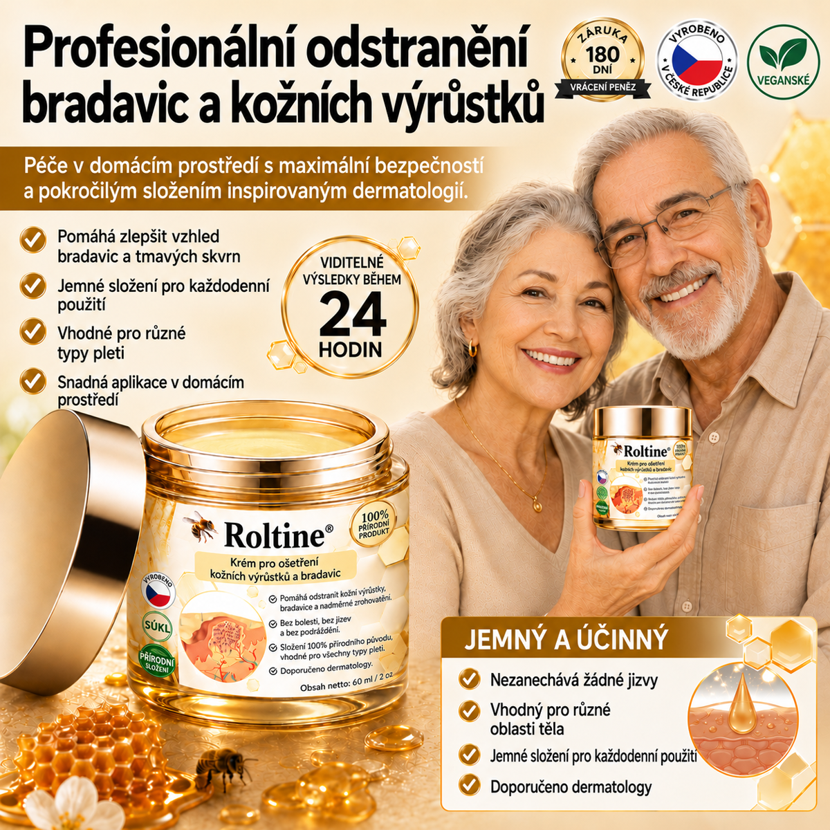 🐝 Roltine®: Pokročilá péče se včelím jedem proti bradavicím a kožním nedokonalostem 👨‍⚕️ Inspirováno dermatologickou vědou | Cílená péče v pohodlí domova