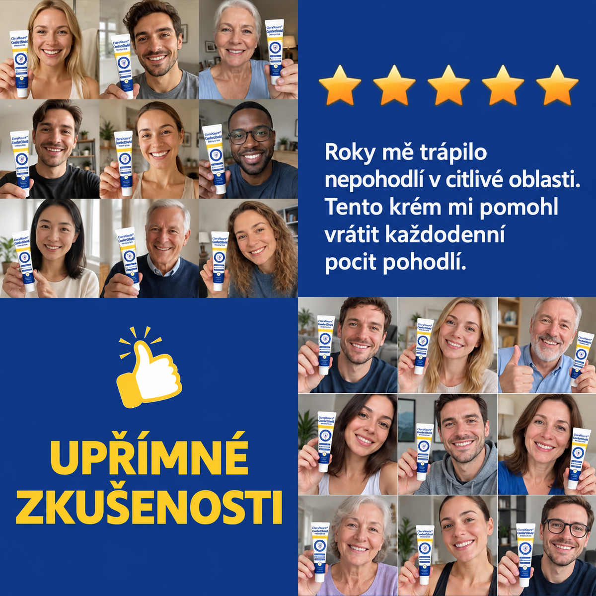 CleraNaure® ComfortShield – zklidňující krém pro citlivou oblast