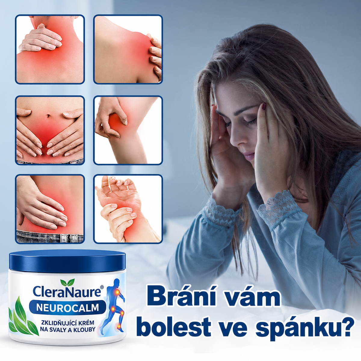 🛡️ CleraNaure® uklidňující krém s hořčíkem pro nervy