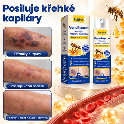 Roltine® VenoRescue – sprej s včelím jedem na modřiny a regeneraci pokožky
