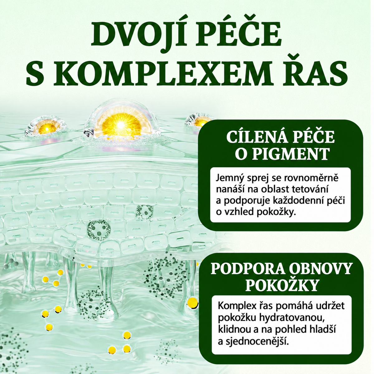 Ceoerty® PureAlgae – pečující sprej pro vzhled tetování