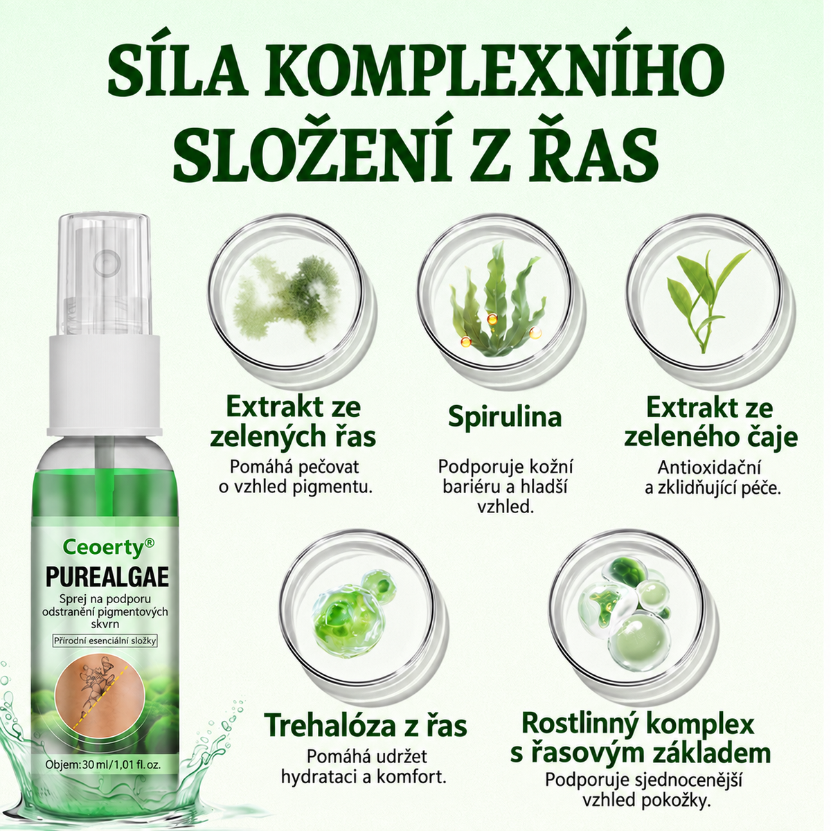Ceoerty® PureAlgae – pečující sprej pro vzhled tetování