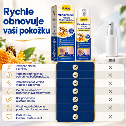 Roltine® VenoRescue – sprej s včelím jedem na modřiny a regeneraci pokožky