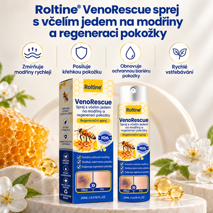 Roltine® VenoRescue – sprej s včelím jedem na modřiny a regeneraci pokožky