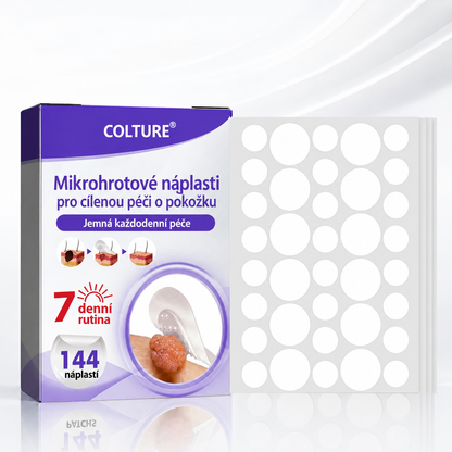 COLTURE® náplast s mikrojehlami k odstranění bradavic a znamének