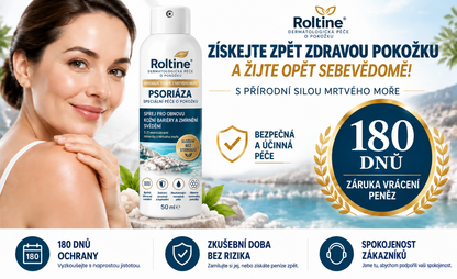 🎁💧 Roltine® Speciální krém pro péči o pokožku s lupénkou – ✅ Dermatologicky testováno