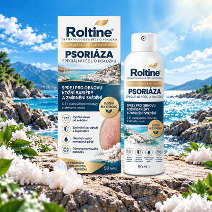 🎁💧 Roltine® Speciální krém pro péči o pokožku s lupénkou – ✅ Dermatologicky testováno