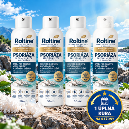 🎁💧 Roltine® Speciální krém pro péči o pokožku s lupénkou – ✅ Dermatologicky testováno