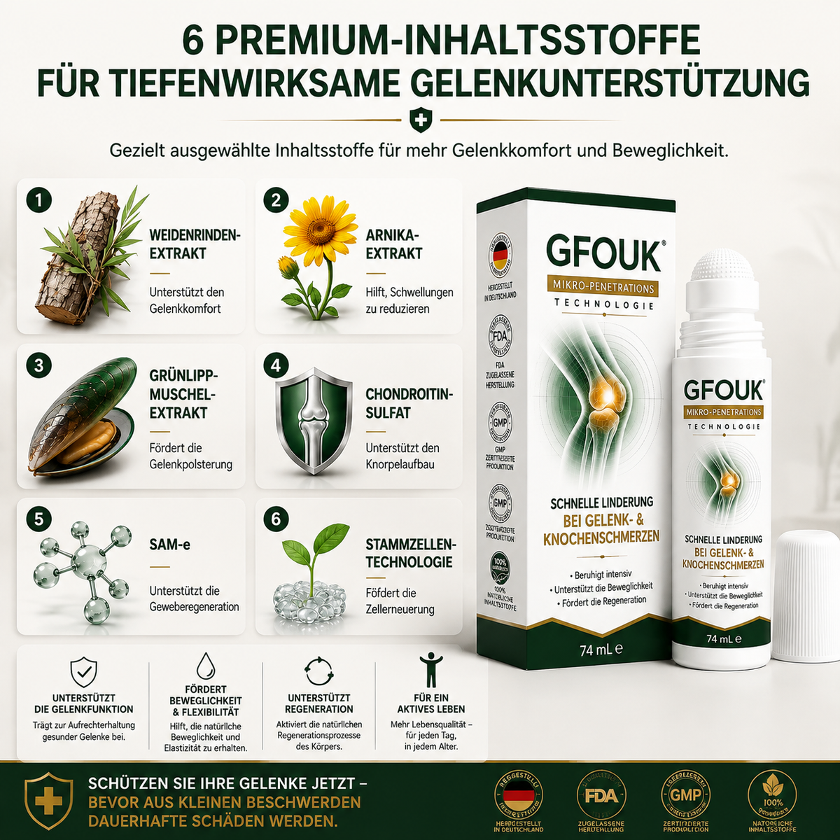 GFOUK® 0,05 mm-es mikrotűs görgő ízület- és csontápoláshoz – 8. termékkép