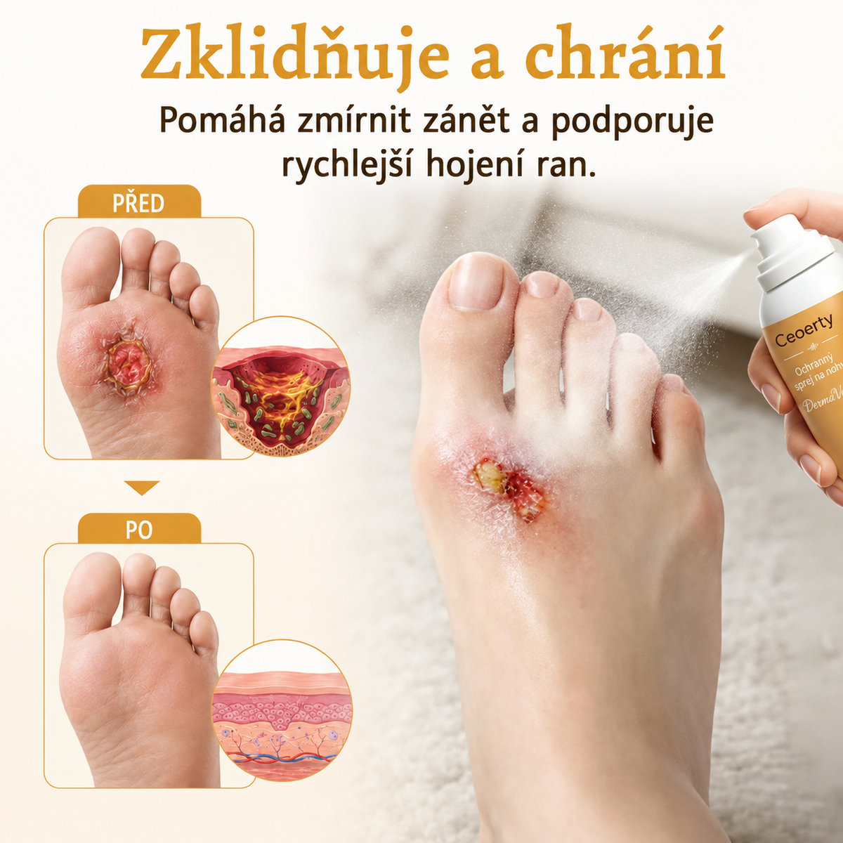Ceoerty®🍇 DermaVeil ochranný sprej na nohy🍬