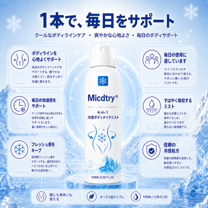 ✅Micdtry® ✨クライオコントゥア 4-in-1 ボディスカルプティングミスト🔥