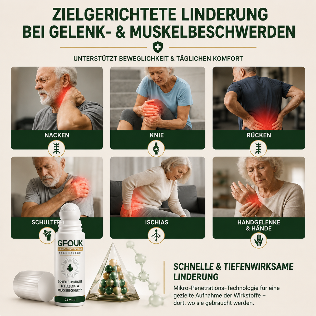 GFOUK® 0,05 mm-es mikrotűs görgő ízület- és csontápoláshoz – 9. termékkép