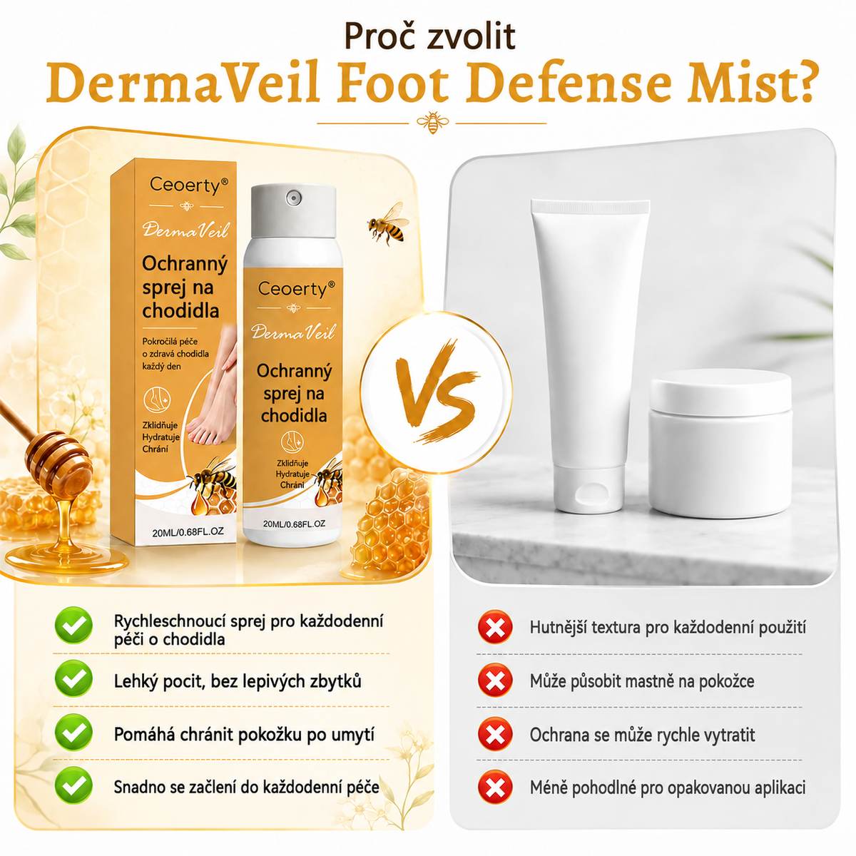 Ceoerty®🍇 DermaVeil ochranný sprej na nohy🍬