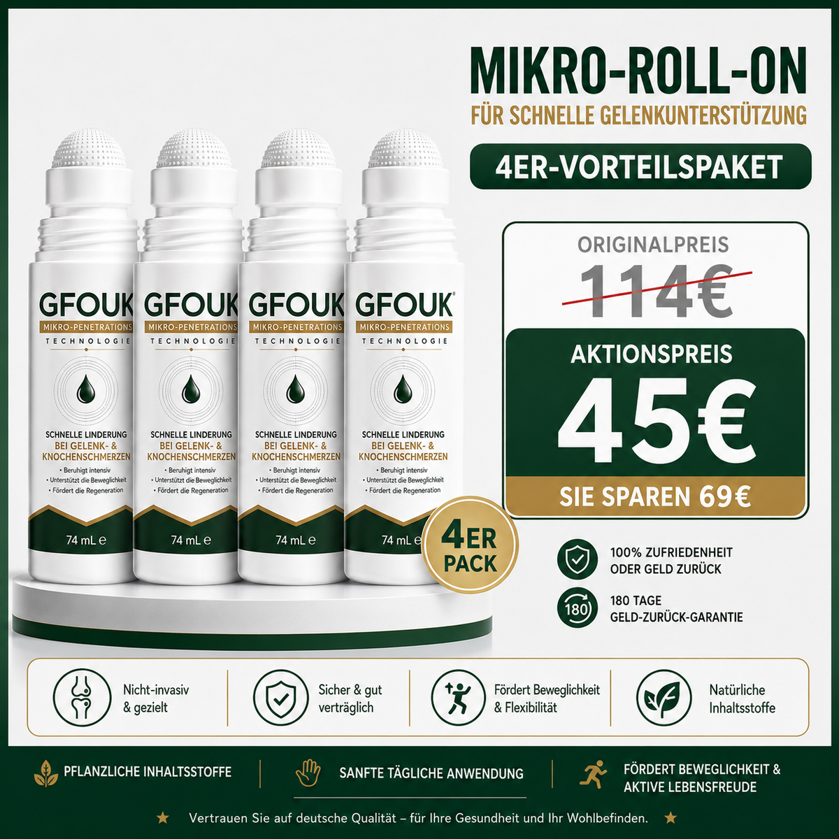 GFOUK® 0,05 mm-es mikrotűs görgő ízület- és csontápoláshoz – 16. termékkép