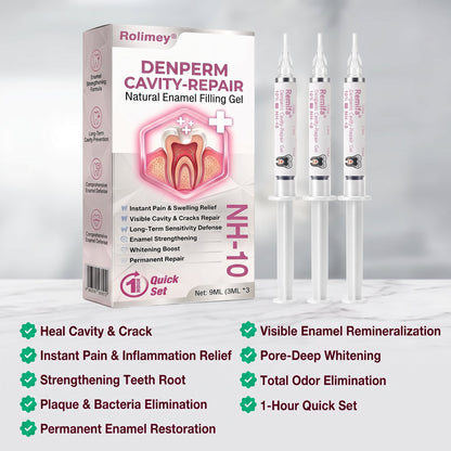 🇨🇿 Rolimey® DenPerm – přírodní gel pro výplň zubního skloviny k opravě zubních kazů