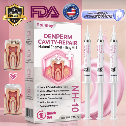 🇨🇿 Rolimey® DenPerm – přírodní gel pro výplň zubního skloviny k opravě zubních kazů
