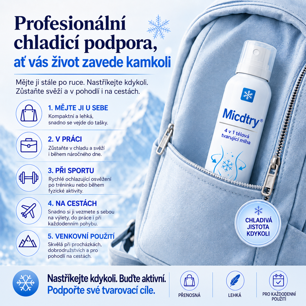 Mirevane CryoContour 4 v 1 – mlha pro tvarování postavy